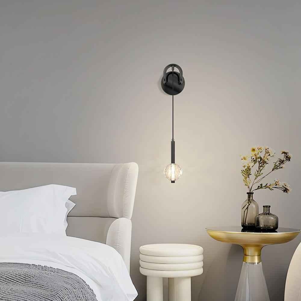 Eliana Verre 12cm Noir LED 7W