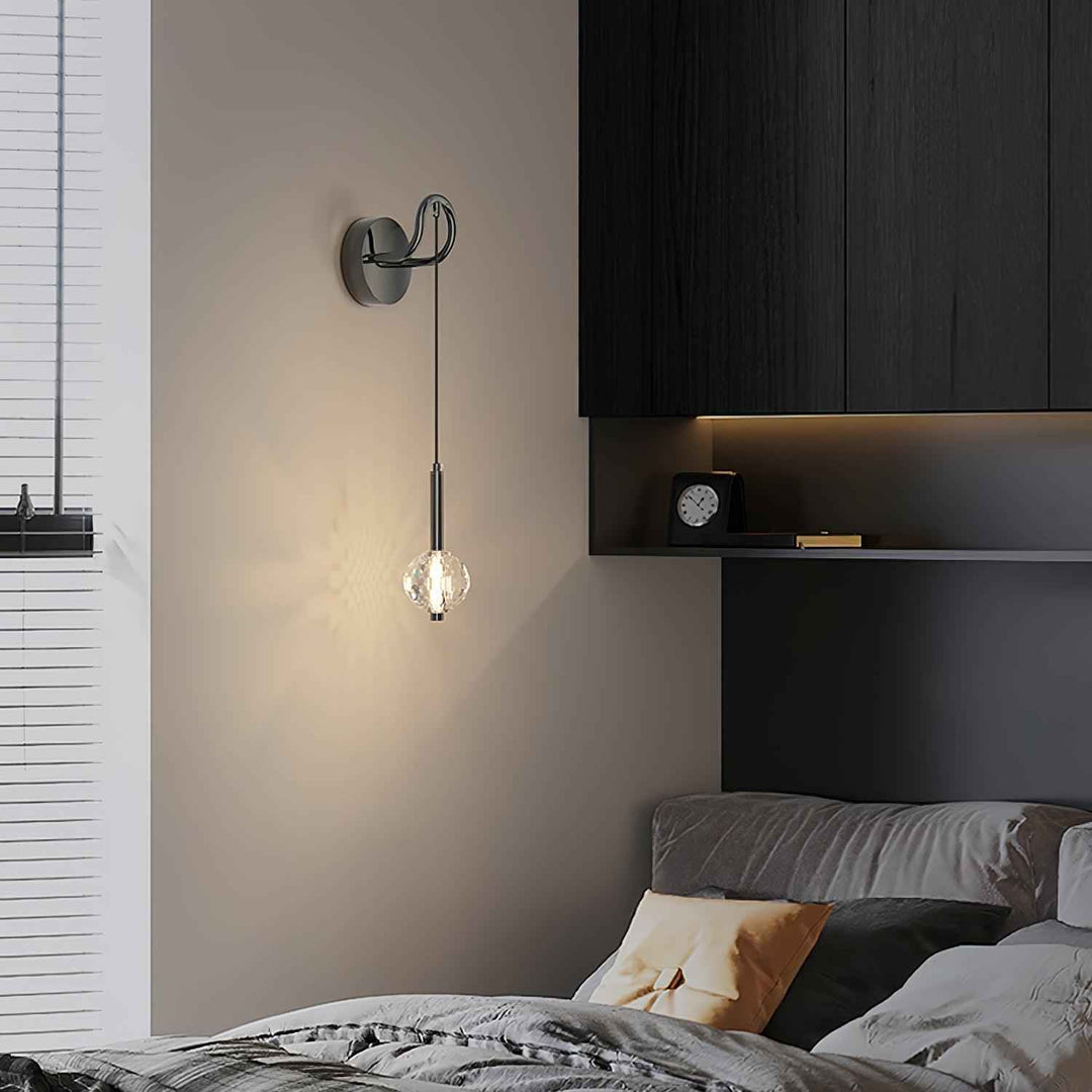 Eliana Verre 12cm Noir LED 7W