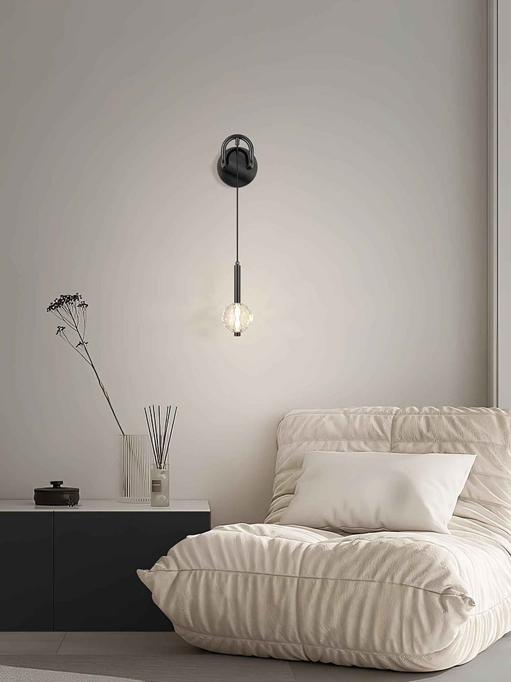 Eliana Verre 12cm Noir LED 7W