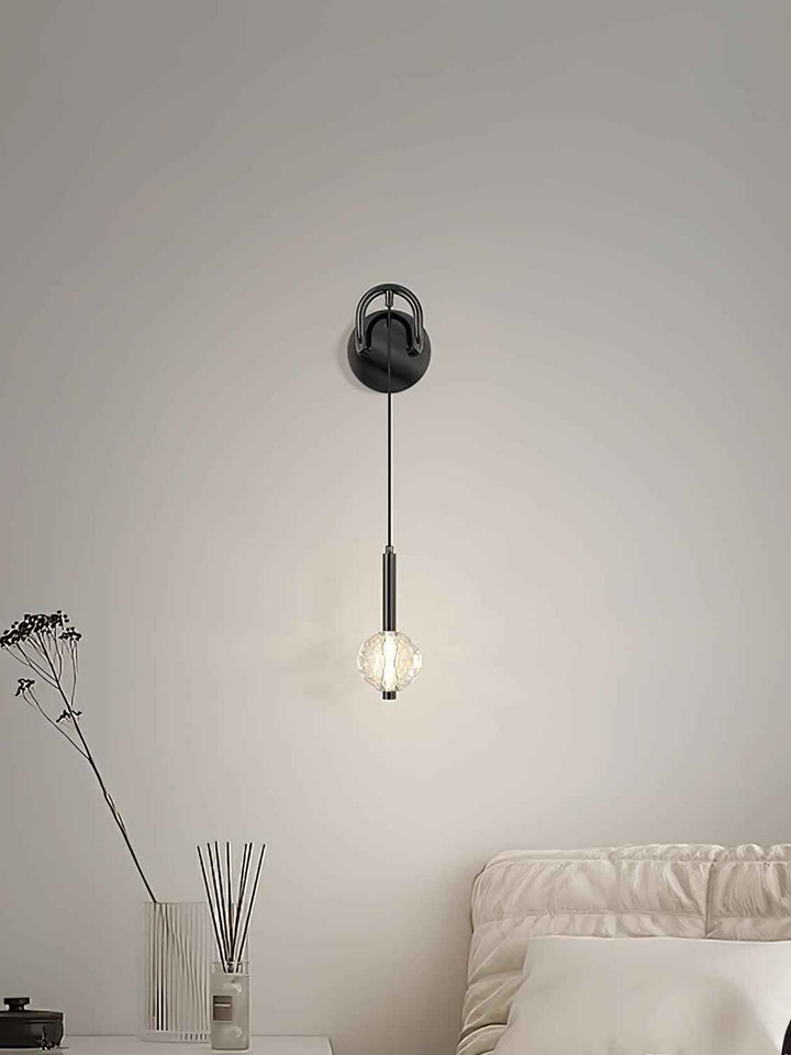 Eliana Verre 12cm Noir LED 7W