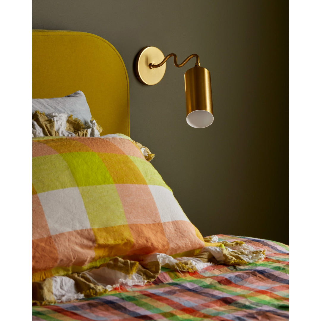 Vatnuvyu Moderne Minimaliste Tissu Métal Applique Murale - Neutralighting