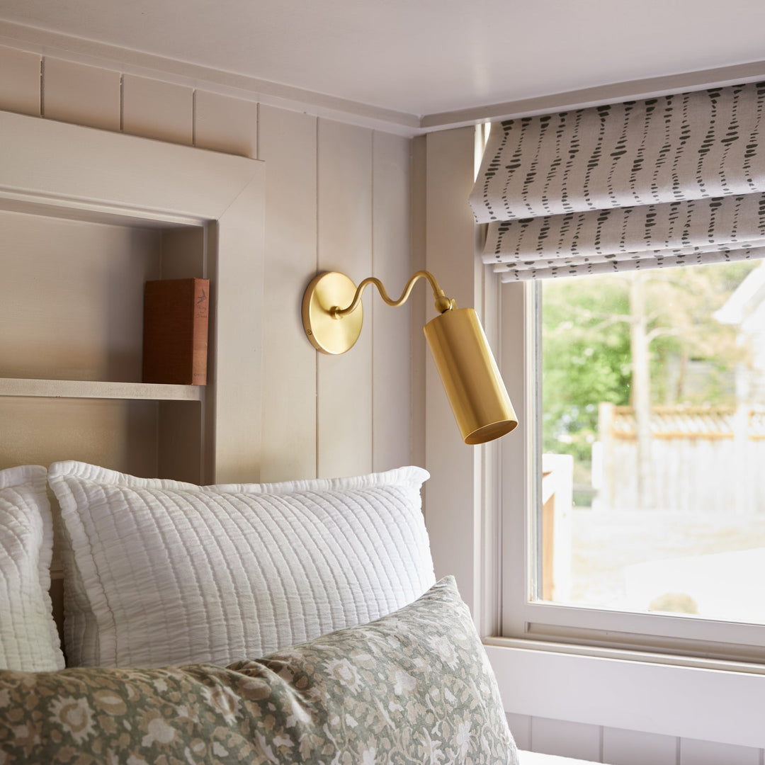 Vatnuvyu Moderne Minimaliste Tissu Métal Applique Murale - Neutralighting