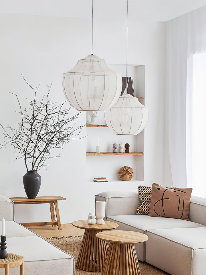 Eraeyra Lampe Suspension en Tissu Maille d&