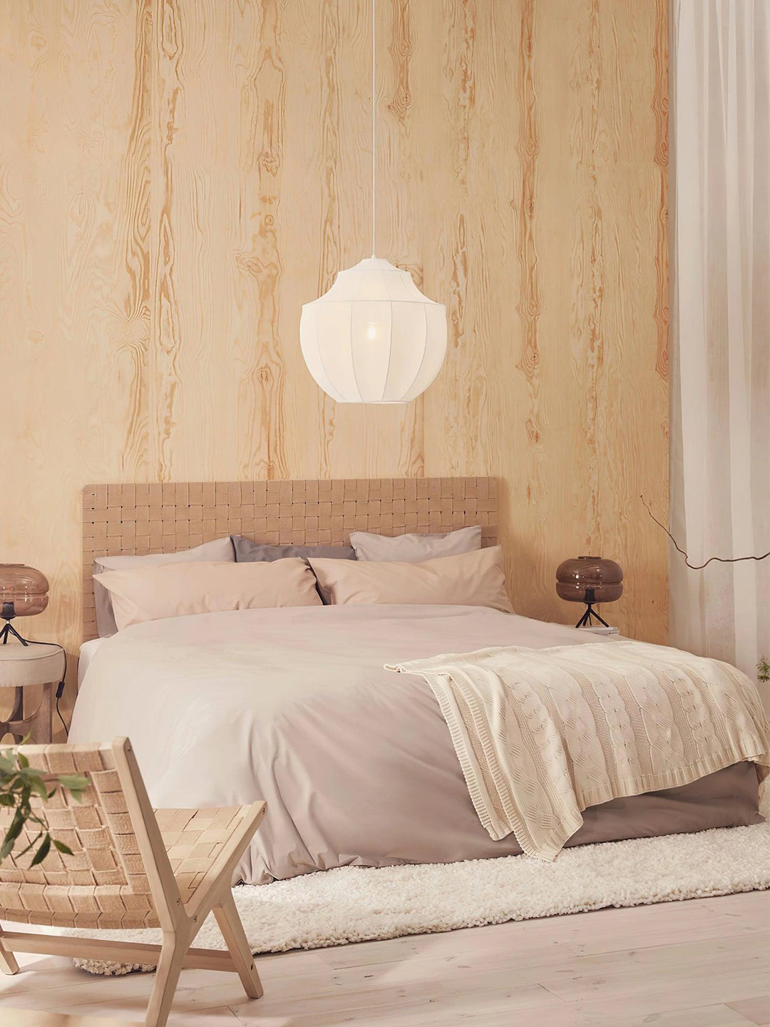 Eraeyra Lampe Suspension en Tissu Maille d&
