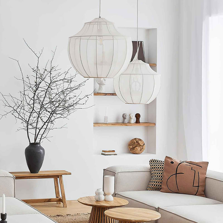 Lampe ra en Tissu – Design Contemporain