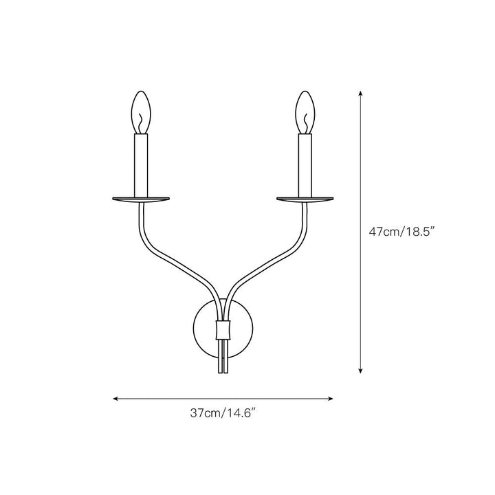 Eirikuvyh Moderne Minimaliste Ancien Industriel Métal Applique Murale - Neutralighting
