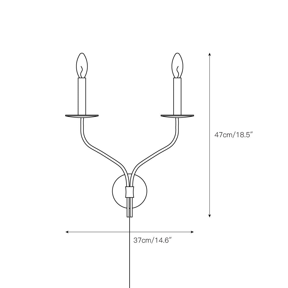 Zoruvyu Moderne Minimaliste Plug-in Laiton Métal Applique Murale - Neutralighting