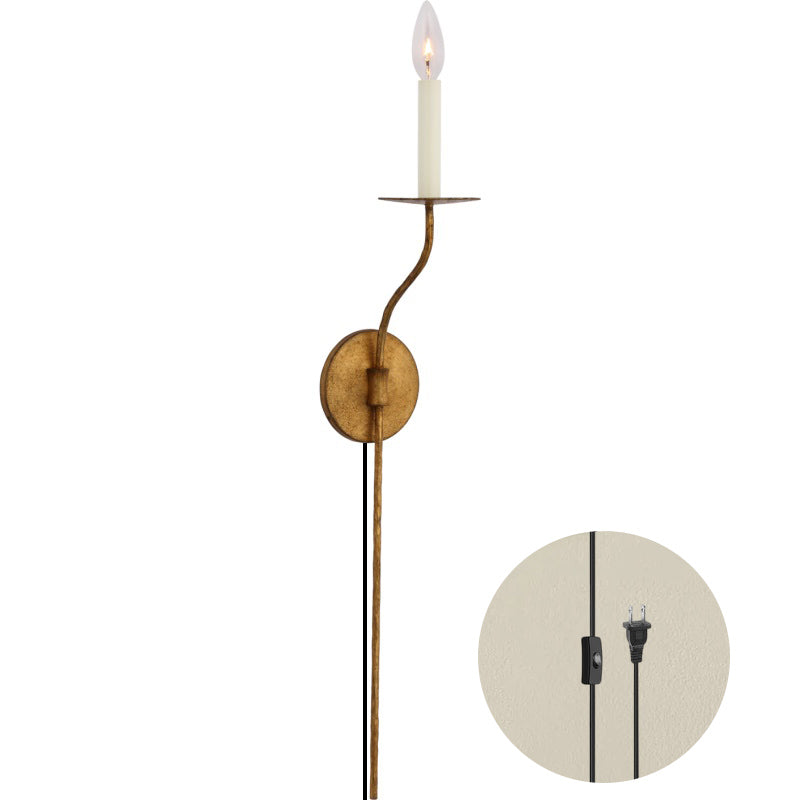 Zoruvyu Moderne Minimaliste Plug-in Laiton Métal Applique Murale - Neutralighting