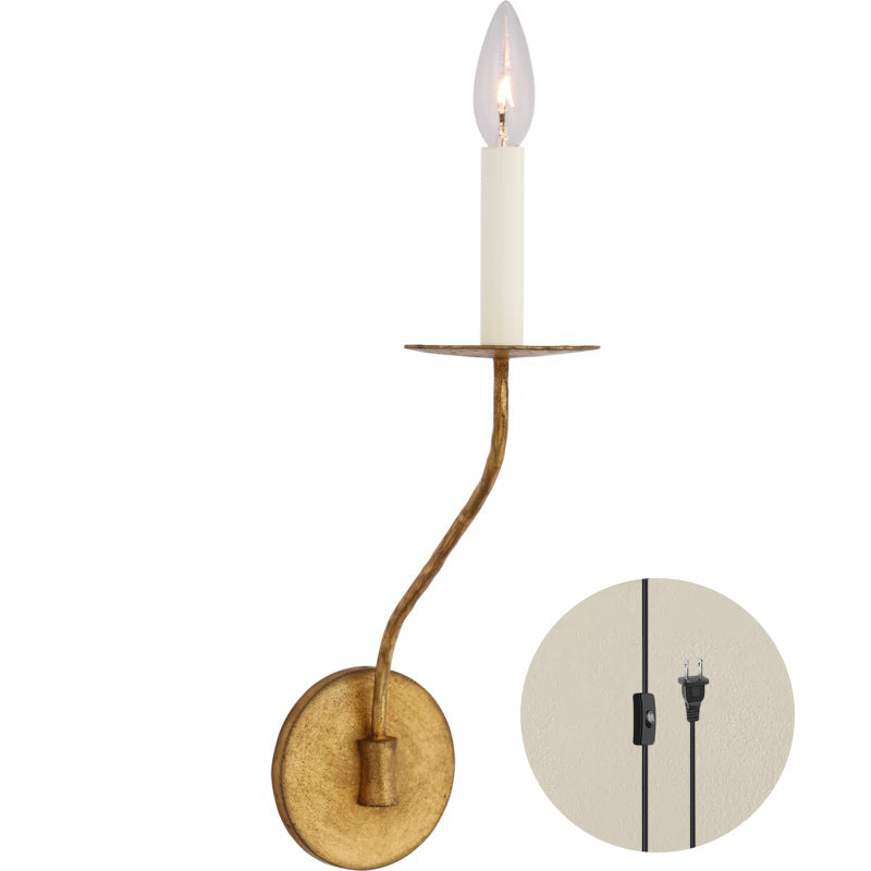Zoruvyu Moderne Minimaliste Plug-in Laiton Métal Applique Murale - Neutralighting