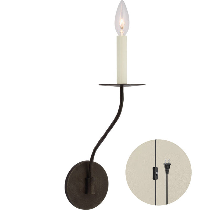 Zoruvyu Moderne Minimaliste Plug-in Laiton Métal Applique Murale - Neutralighting