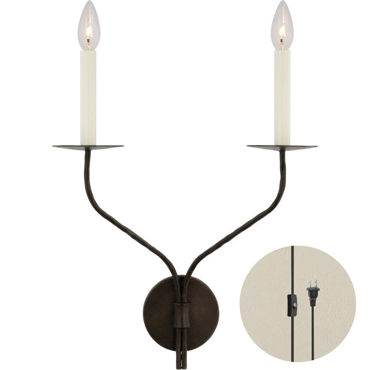 Zoruvyu Moderne Minimaliste Plug-in Laiton Métal Applique Murale - Neutralighting