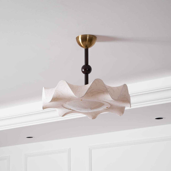 Plafonnier Avlorus Métal 50cm Beige LED 36W