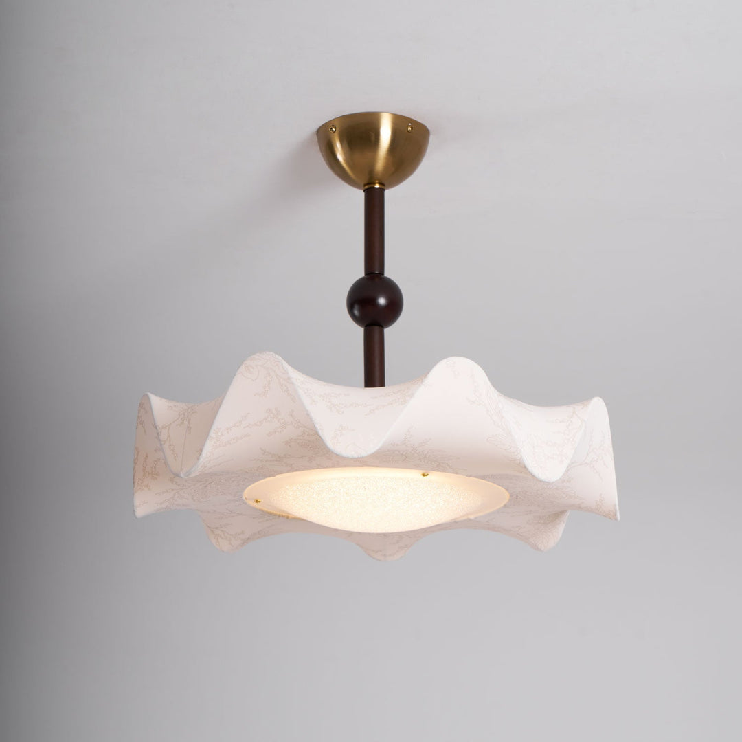 Avlorus Lampe Plafonnier Traditionnelle Premium Élégance Bois Tissu - Neutralighting