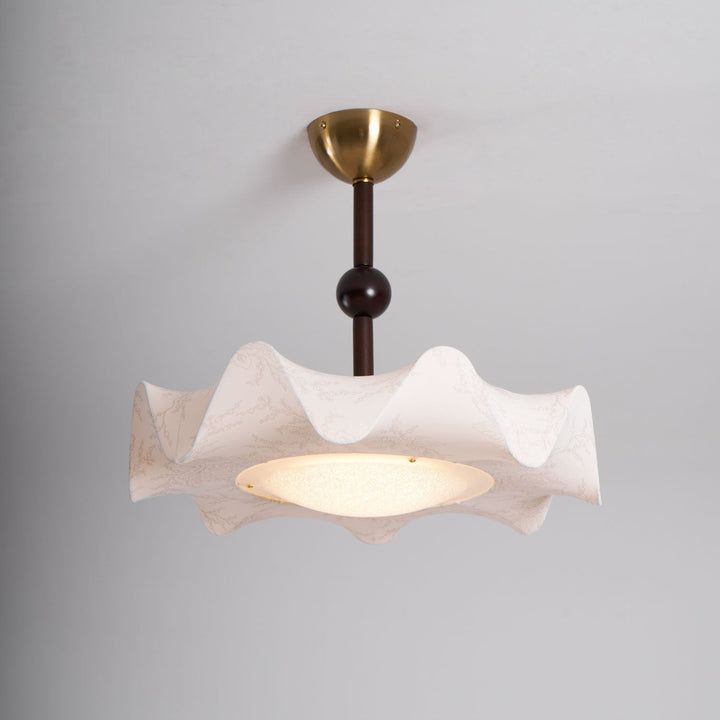 Avlorus Lampe Plafonnier Traditionnelle Premium Élégance Bois Tissu - Neutralighting