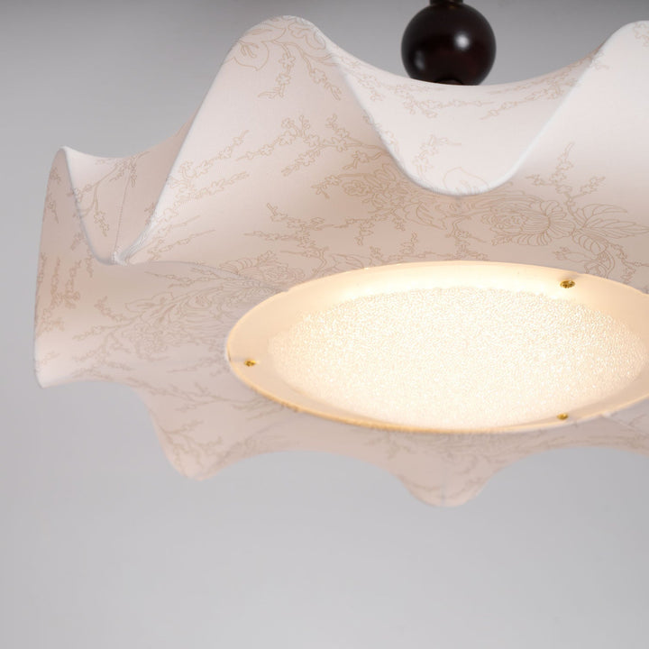 Avlorus Lampe Plafonnier Traditionnelle Premium Élégance Bois Tissu - Neutralighting
