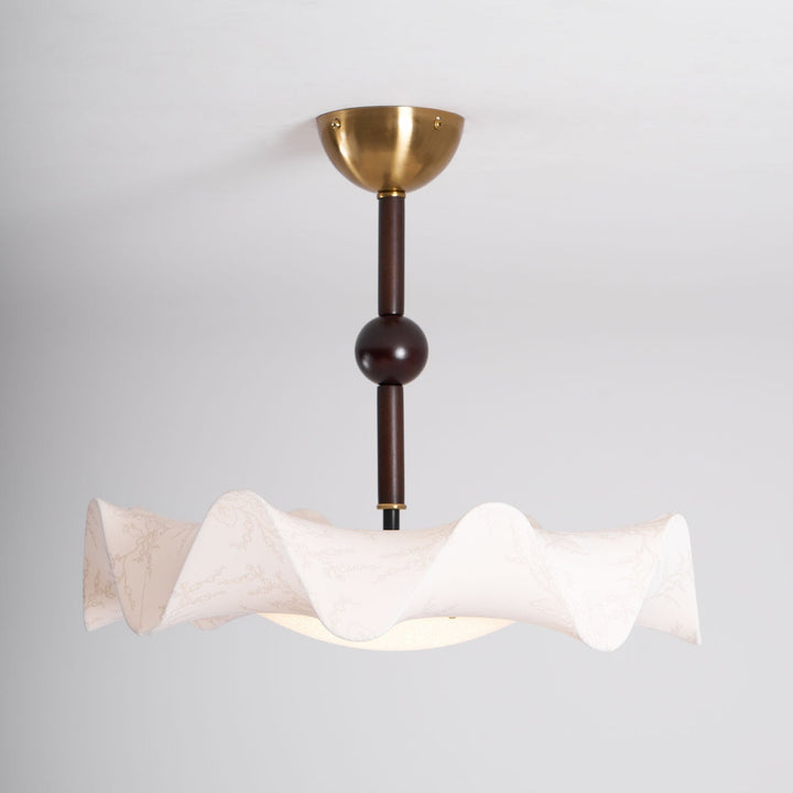 Avlorus Lampe Plafonnier Traditionnelle Premium Élégance Bois Tissu - Neutralighting