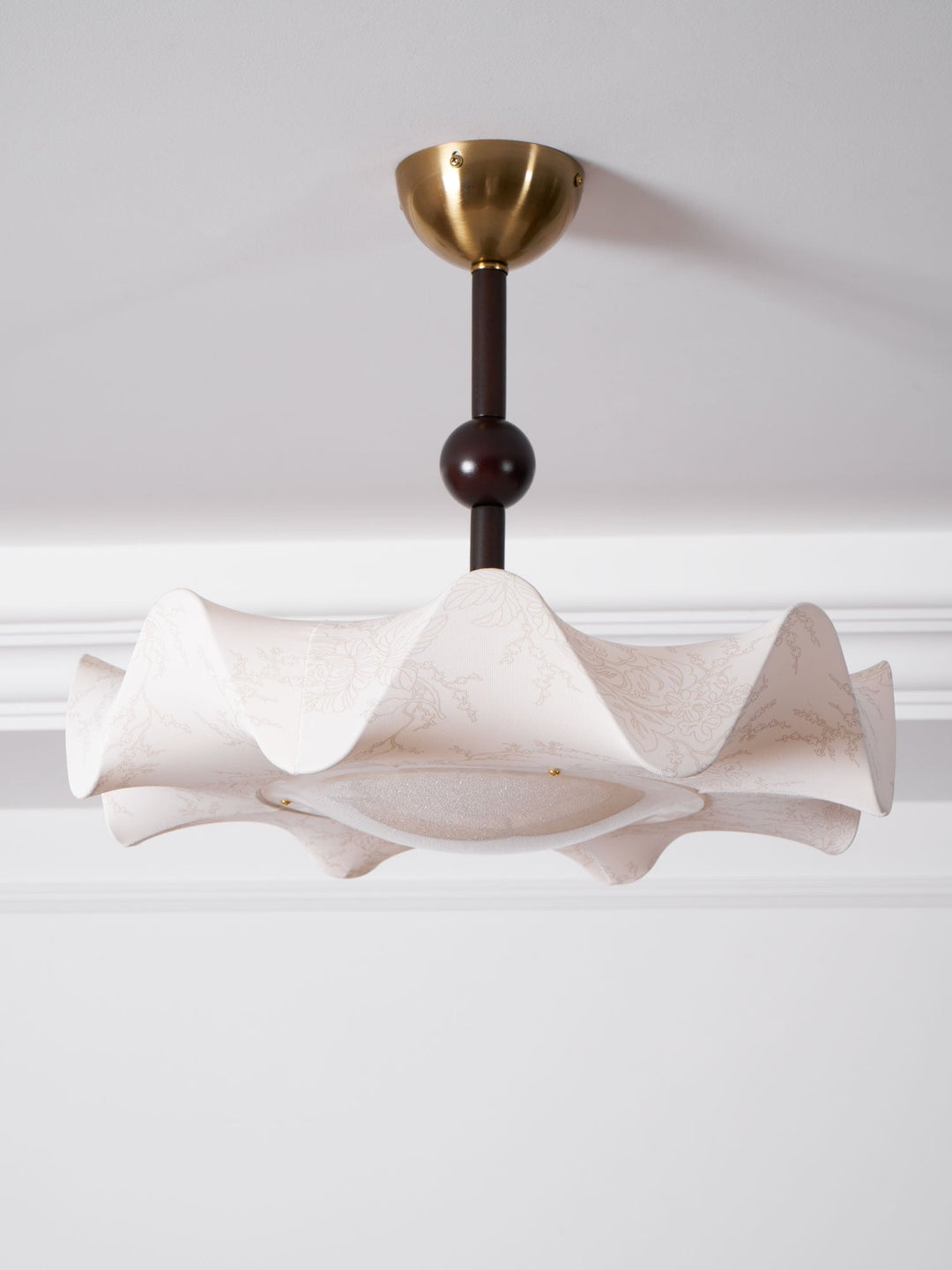 Avlorus Lampe Plafonnier Traditionnelle Premium Élégance Bois Tissu - Neutralighting