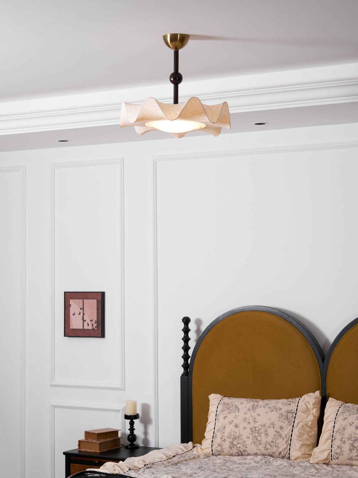 Plafonnier Avlorus Métal 50cm Beige LED 36W