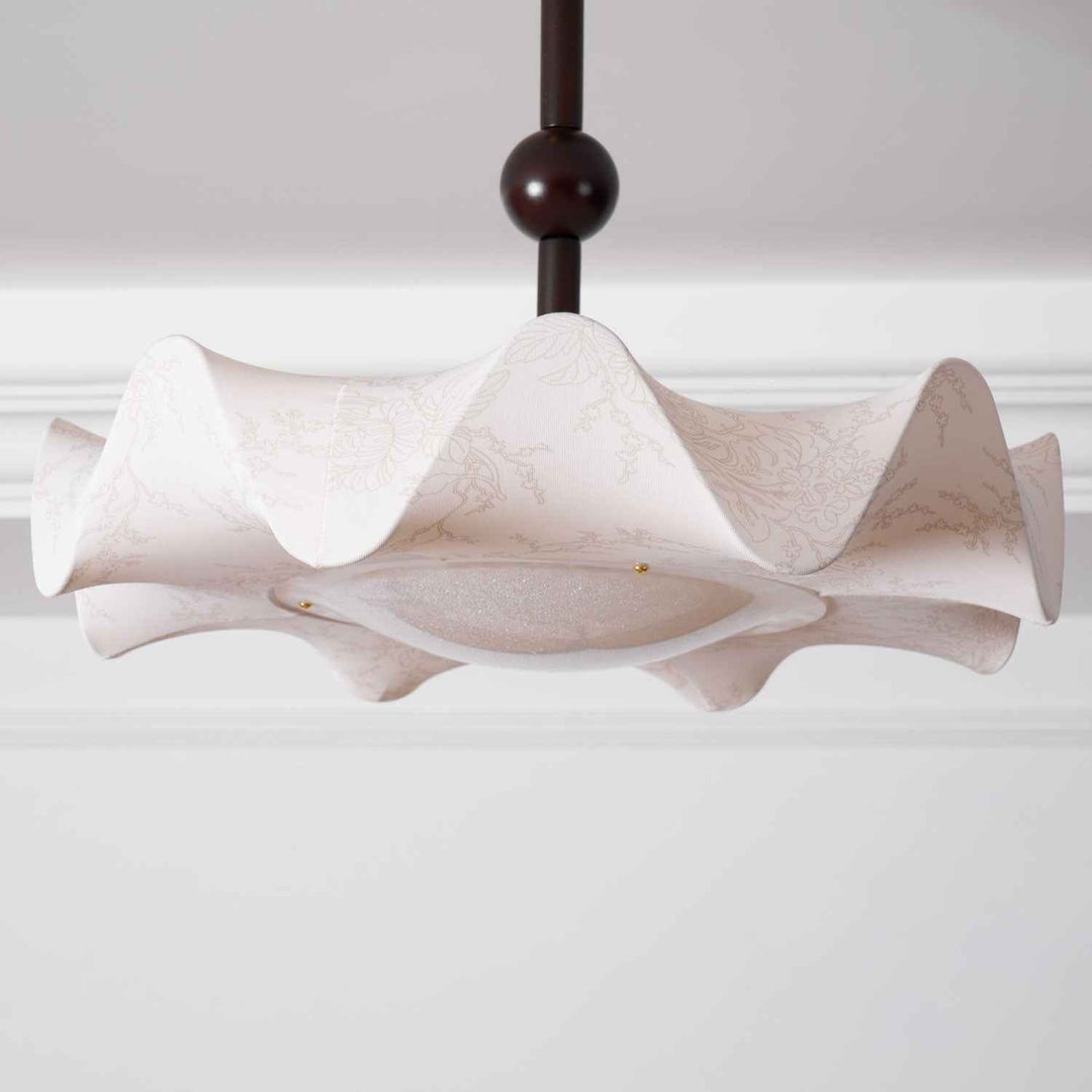 Plafonnier Avlorus Métal 50cm Beige LED 36W