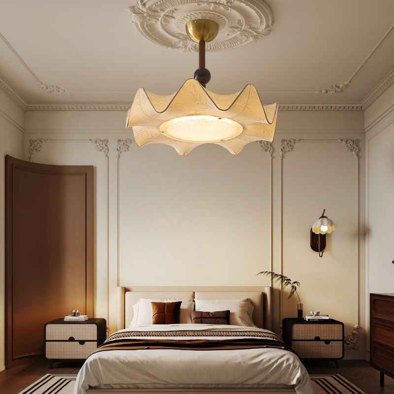 Plafonnier Avlorus Métal 50cm Beige LED 36W