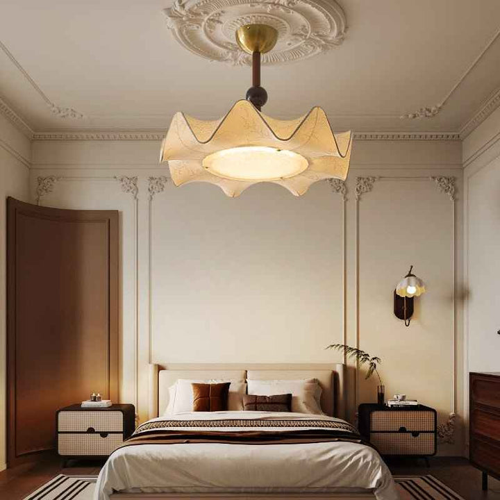 Plafonnier Avlorus Métal 50cm Beige LED 36W