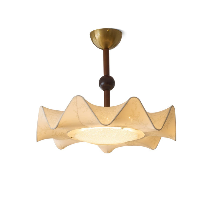 Avlorus Lampe Plafonnier Traditionnelle Premium Élégance Bois Tissu - Neutralighting