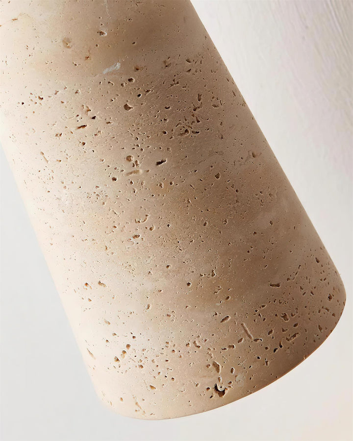 Bellaro Suspension Travertin et Bois - Neutralighting