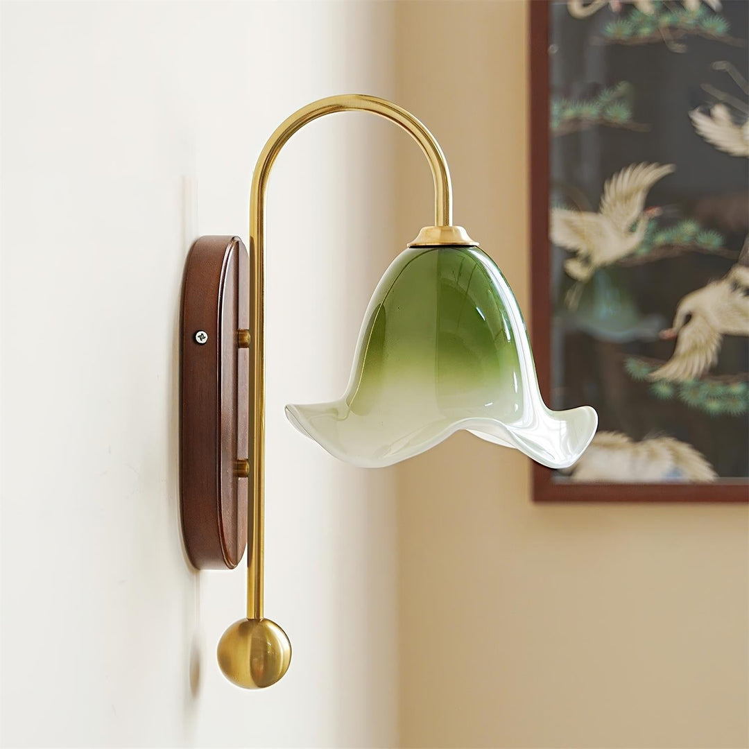 Bellora Applique Murale en Verre Floral Soufflé à la Main - Neutralighting