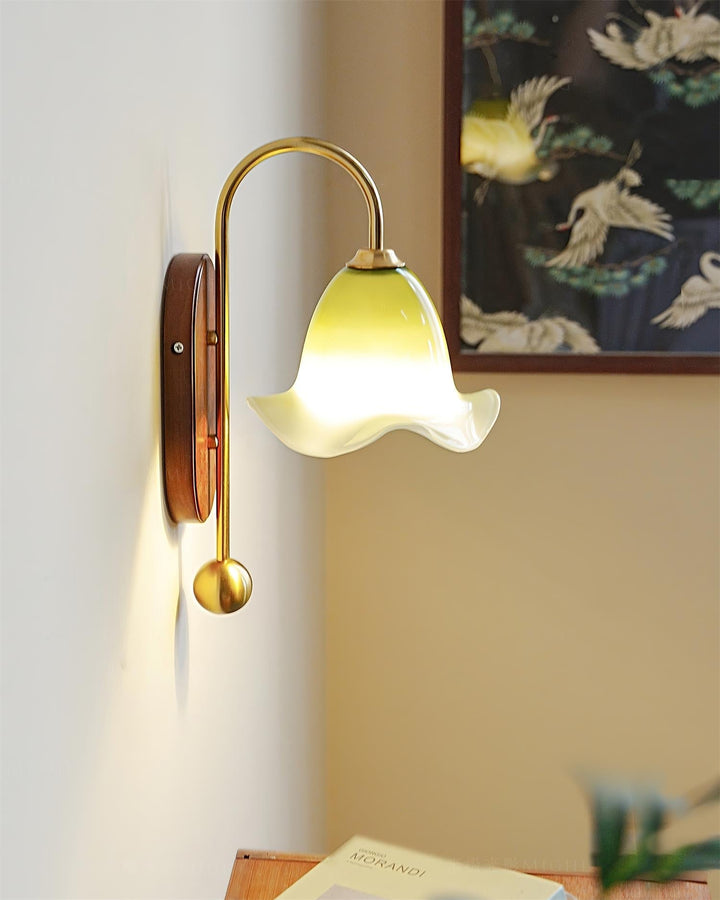 Bellora Applique Murale en Verre Floral Soufflé à la Main - Neutralighting