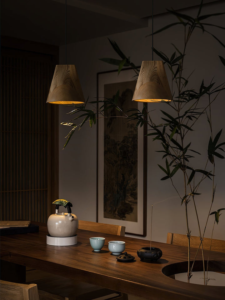 Ivarara Suspension Bois Asymétrique - Neutralighting