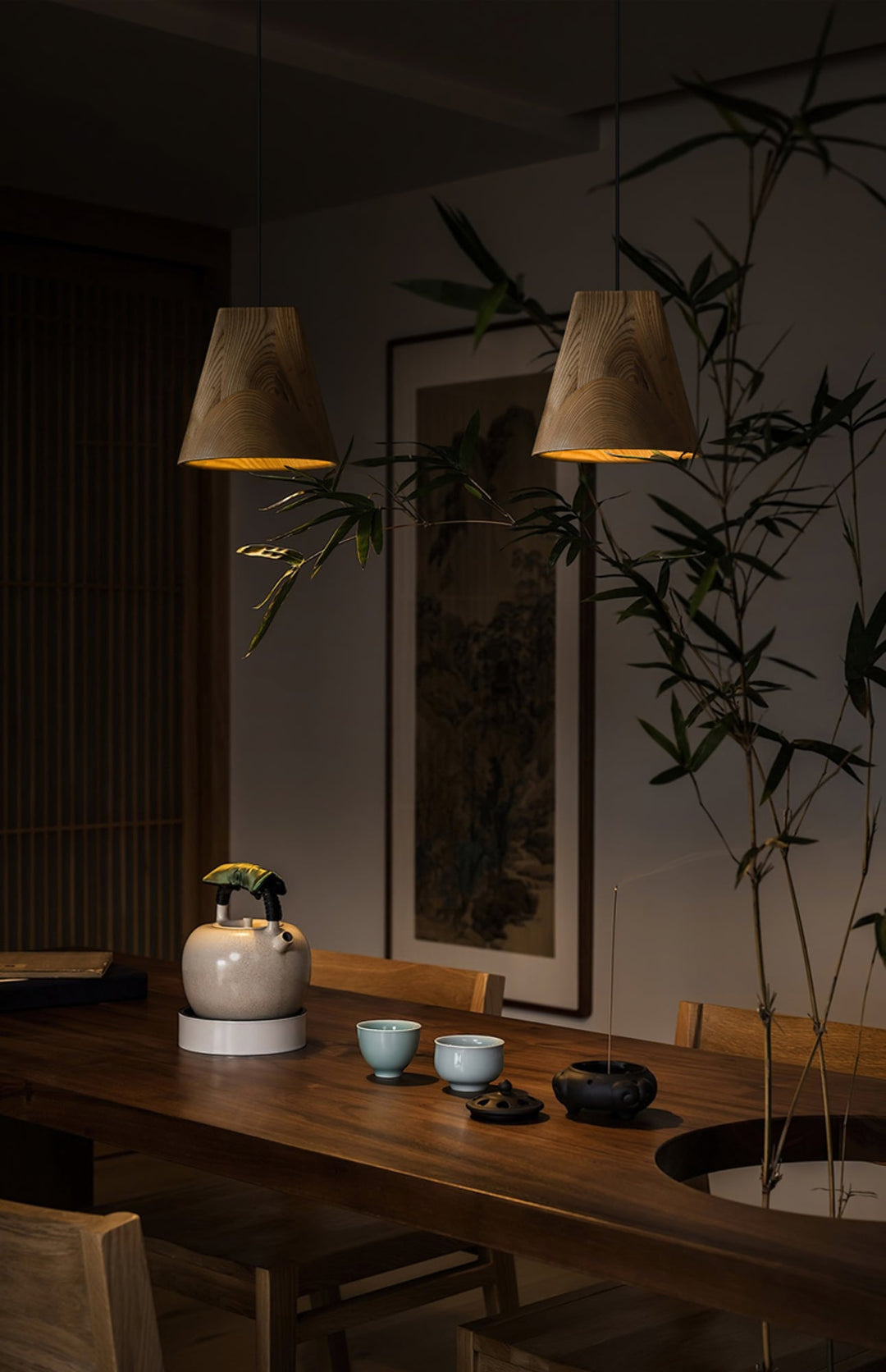 Ivarara Suspension Bois Asymétrique - Neutralighting