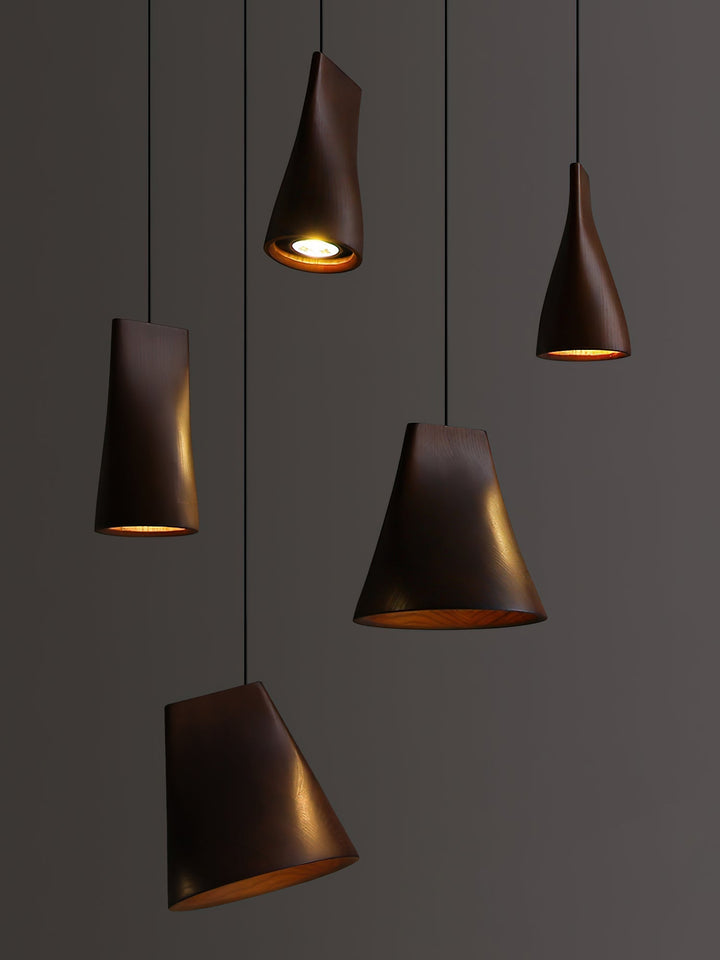 Ivarara Suspension Bois Asymétrique - Neutralighting