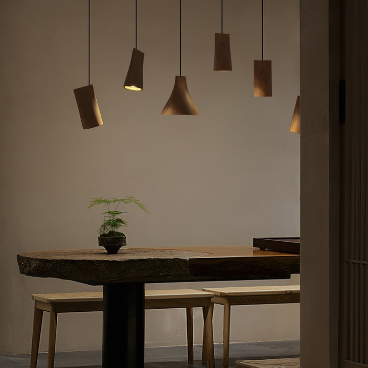 Ivarara Suspension Bois Asymétrique - Neutralighting