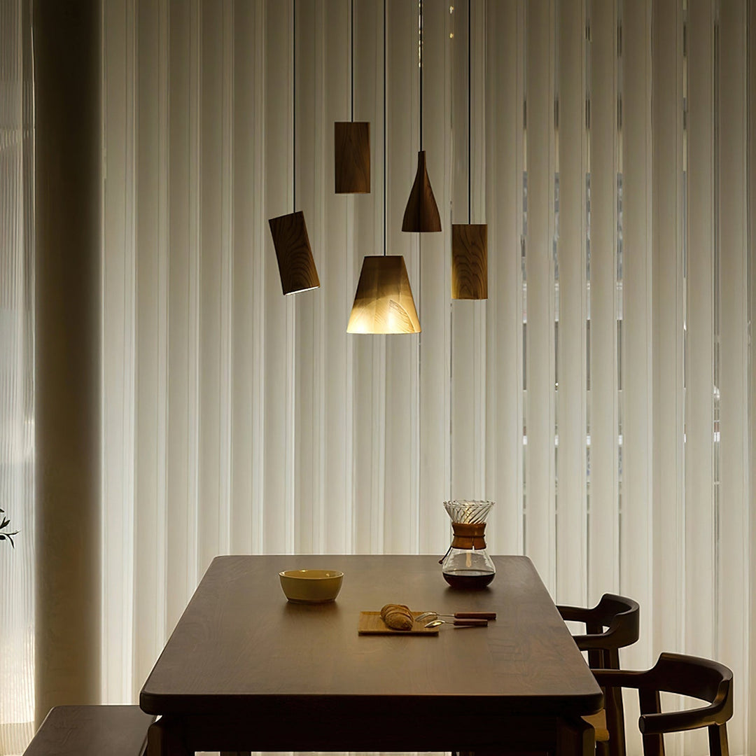 Ivarara Suspension Bois Asymétrique - Neutralighting
