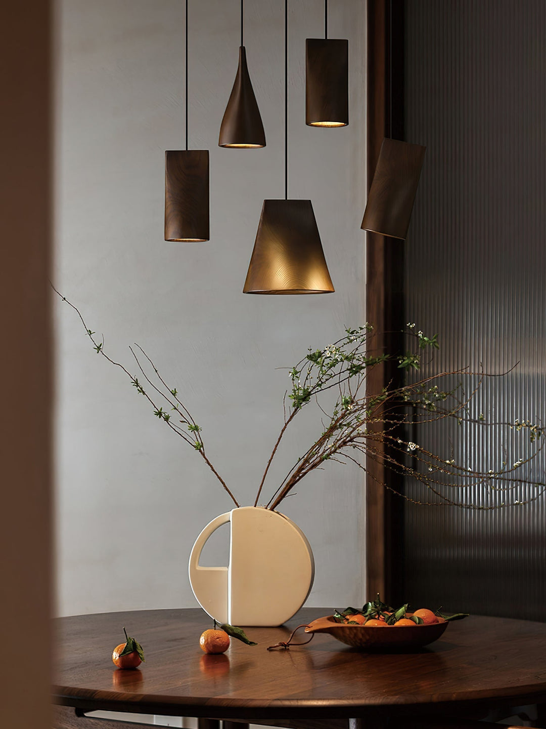 Ivarara Suspension Bois Asymétrique - Neutralighting