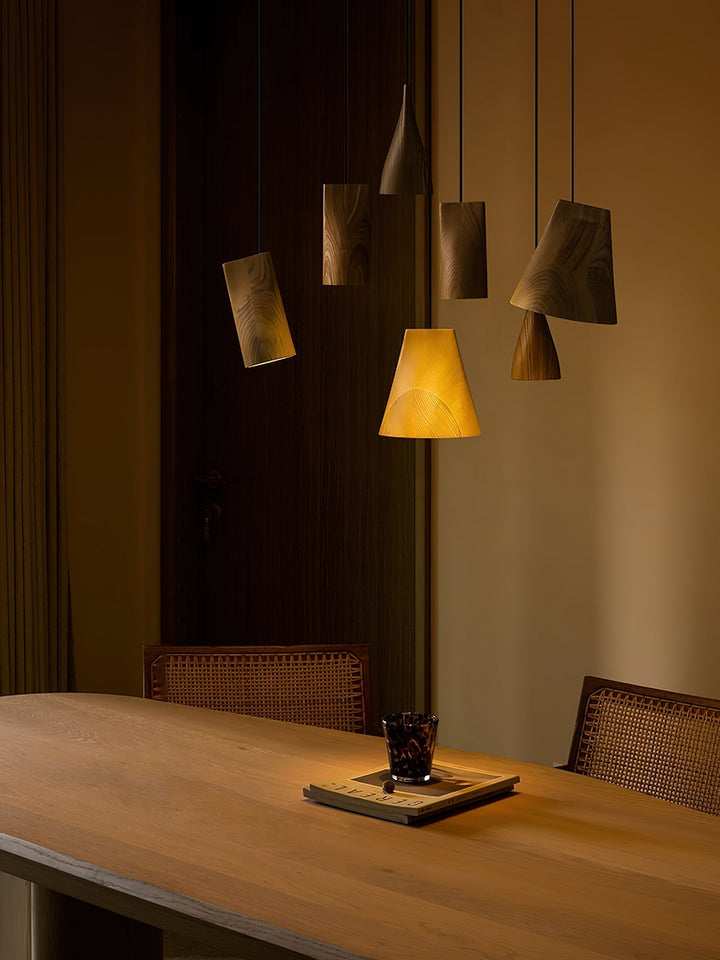 Ivarara Suspension Bois Asymétrique - Neutralighting