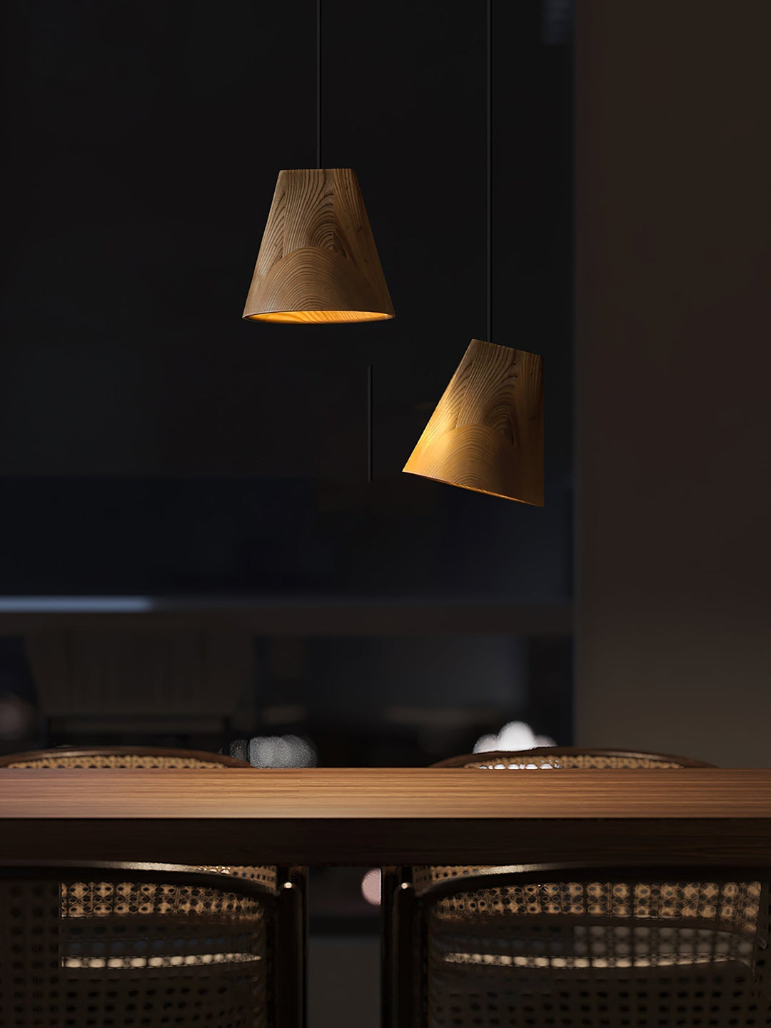 Ivarara Suspension Bois Asymétrique - Neutralighting