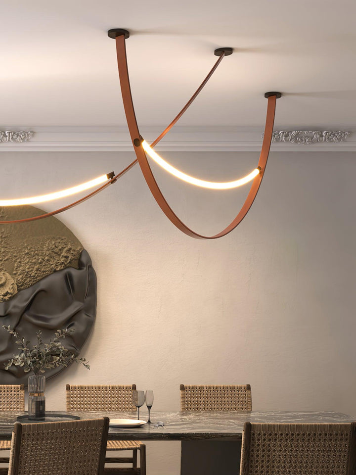 Belt Lampe à Suspension en Cuir et Silicone Minimaliste - Neutralighting