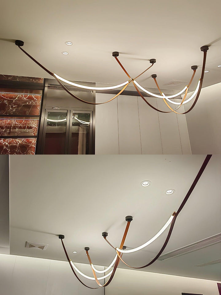 Belt Lampe à Suspension en Cuir et Silicone Minimaliste - Neutralighting
