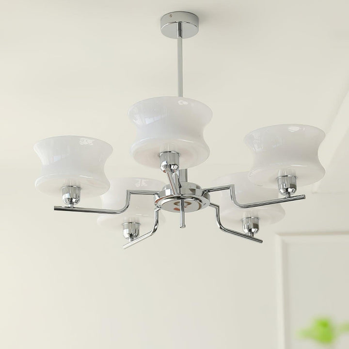 Lustra Chandelier en Verre Vintage Doré Naturel - Neutralighting