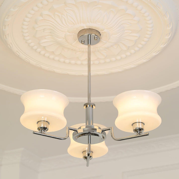 Lustra Chandelier en Verre Vintage Doré Naturel - Neutralighting