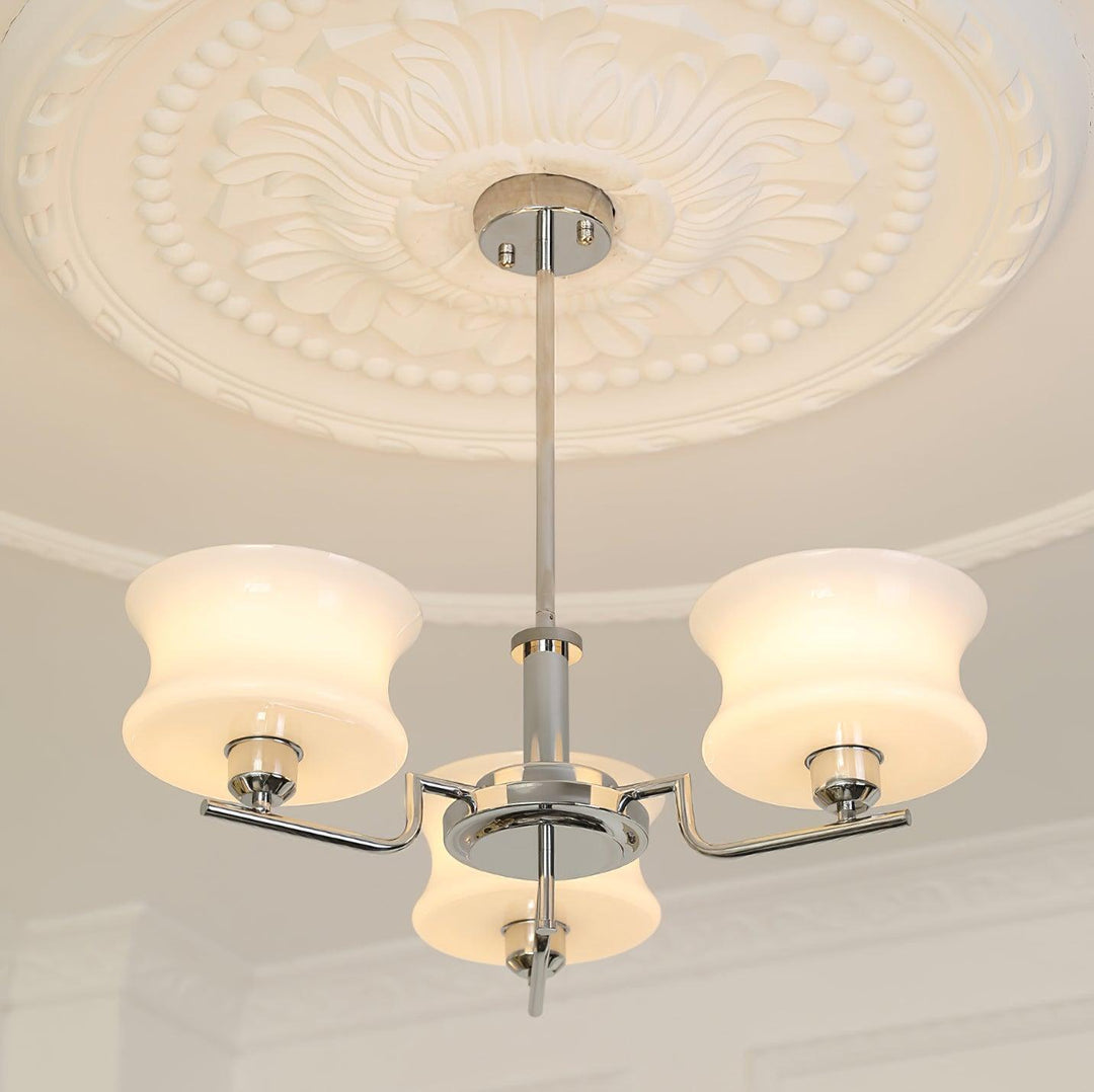 Lustra Chandelier en Verre Vintage Doré Naturel - Neutralighting