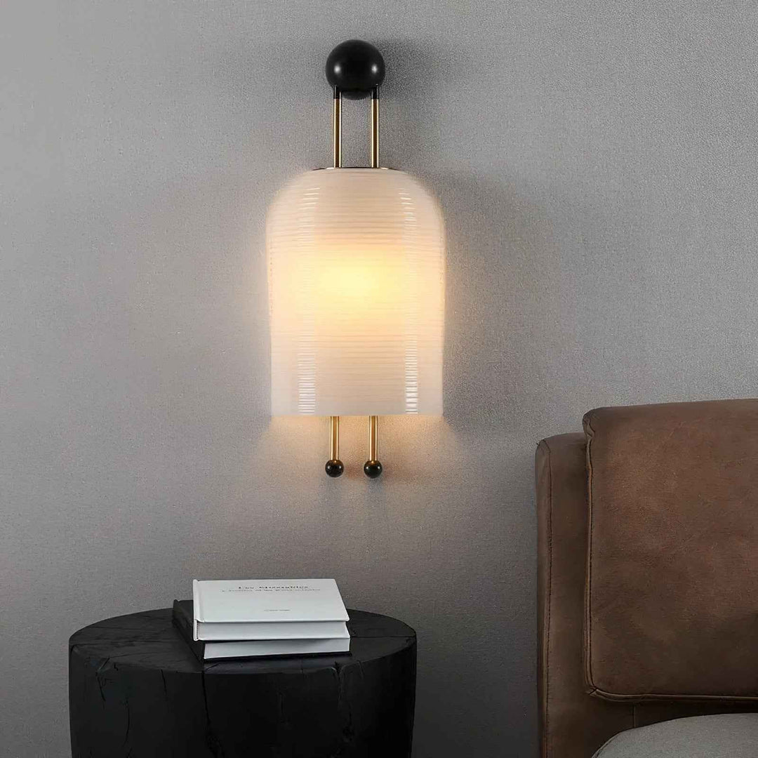 Lustra Verre 25cm Noir LED