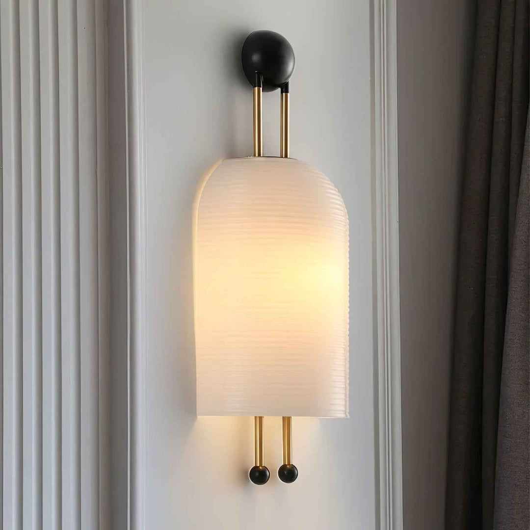 Lustra Verre 25cm Noir LED