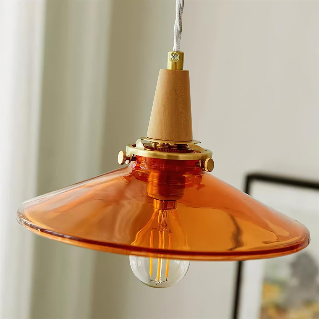 Benra Suspension Orange Verre Scandinave - Neutralighting