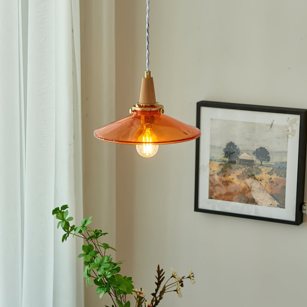 Benra Suspension Orange Verre Scandinave - Neutralighting