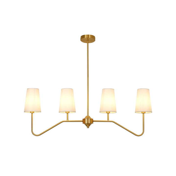 Avvenora Suspension Vintage Industrielle en Laiton et Tissu - Neutralighting