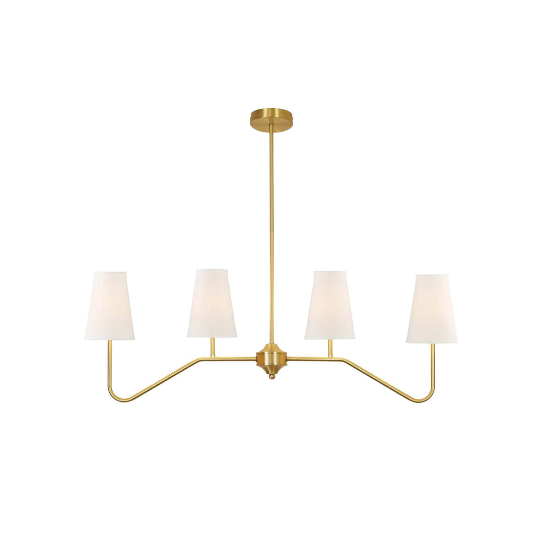 Avvenora Suspension Vintage Industrielle en Laiton et Tissu - Neutralighting
