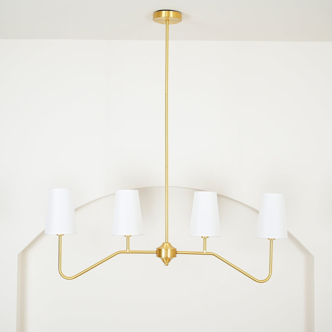 Avvenora Suspension Vintage Industrielle en Laiton et Tissu - Neutralighting