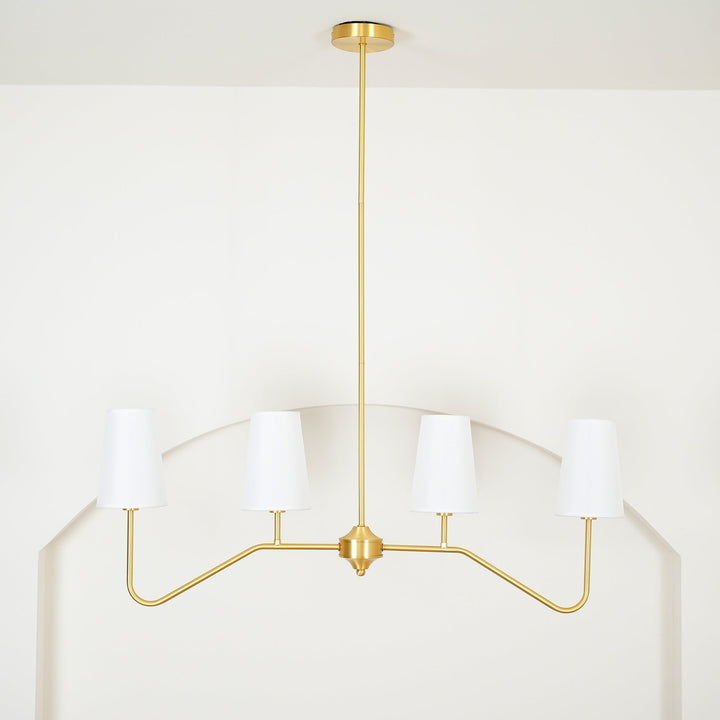 Avvenora Suspension Vintage Industrielle en Laiton et Tissu - Neutralighting